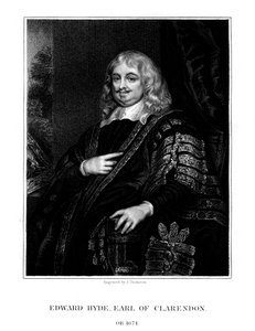 Edward Hyde, 1º Conde de Clarendon, historiador e estadista inglês, 1824.
