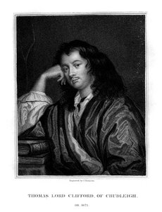 Thomas Clifford, 1º Barão Clifford de Chudleigh, estadista e político inglês, 1828.