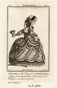 A Sra. Ann Barry na personagem de Sophonisba em James Thomsons Sophonisba de J. Thornthwaite