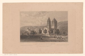 Vista da Johanniskirche, perto de Lahnstein St. John