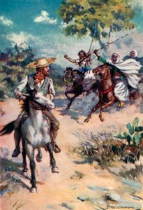 Mungo Park, perseguido por ladrões mouros de J. Williamson