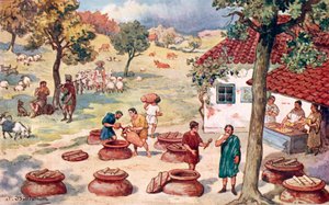 O Império Romano - vida no campo (agricultura, vinicultura) (impressão)