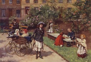O recreio dos pobres (cor litho) de J. Williamson