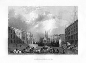 Catedral de Southwark, Londres, século XIX.