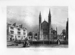 Hospital St Katherines, Regents Park, Londres, século XIX.