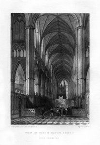 Abadia de Westminster do altar, Londres, século XIX.