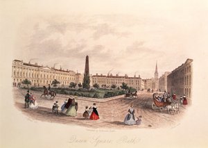 Praça da Rainha, Banheira, gravada por J. Shury, c.1840 de J. after Appleby