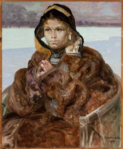 A menina a rezar de Jacek Malczewski