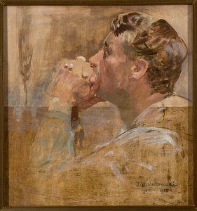 Um homem a rezar de Jacek Malczewski
