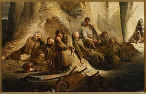 Domingo na mina (Descanso na mina) de Jacek Malczewski