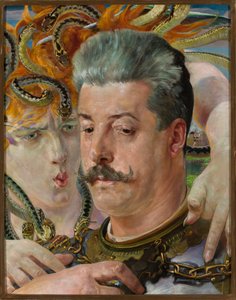 Retrato de Tadeusz Błotnicki com uma medusa de Jacek Malczewski