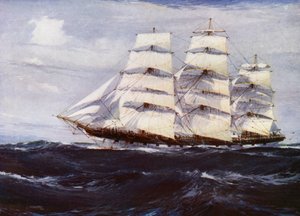 Clipper Shipper Ships: Benvenue (cor litho) de Jack (after) Spurling