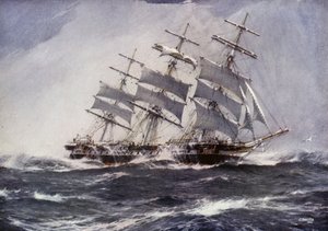 Clipper Shipper Ships: Sobraon (cor litho) de Jack (after) Spurling
