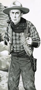 William S. Hart. Ator cowboy do cinema mudo de Jack Keay