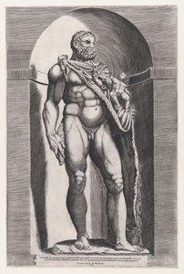 Speculum Romanae Magnificentiae: Emperor Commodus como Hércules, 1582., 1582. de Jacob(us) Bos.