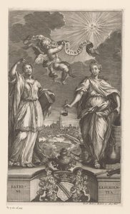 Alegoria da medicina em Estrasburgo
Pharmacopoeia Argentoratensis (título sobre o objecto) de Jacob Andreas Fridrich (I)