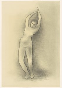 mulher nua em pé de Jacob Bendien (signed by artist)