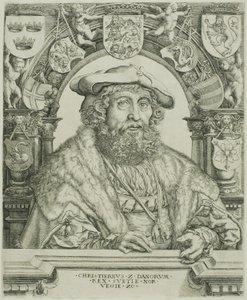 Rei Cristiano II da Dinamarca de Jacob Binck