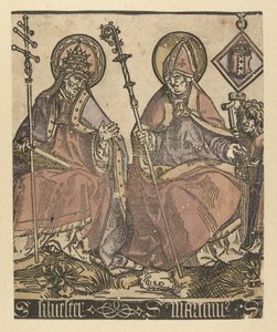 Santos Silvester e Martin
Santos com Anna em três (título da série) de Jacob Cornelisz van Oostsanen