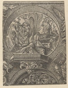 A Ascensão e Ressurreição de Cristo O Credo (título da série) de Jacob Cornelisz van Oostsanen