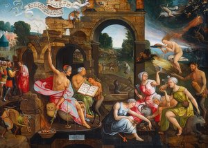 Saul e a bruxa de Endor. 1526