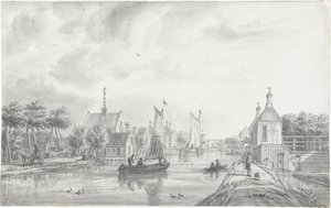 Vista de Leiderdorp de Jacob Elias La Fargue