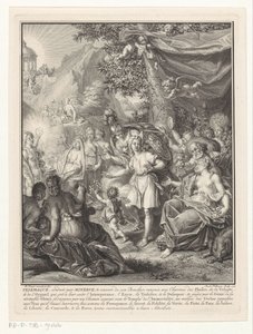Representação alegórica com Telemachus e Minerva
Página de título para: François de Fénelon, Les avantures de Telemaque, 1734