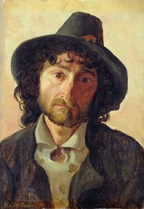 Chefe de um homem, 1841 (óleo sobre papel colocado a bordo)