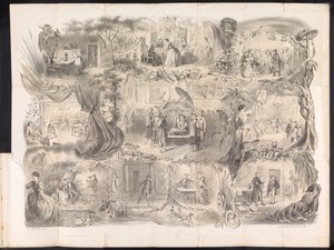 Cartoon no almanaque estudantil de Delft, 1858 de Jacob Gosschalk