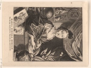 Retrato de Maria Sibylla Merian
Maria Sibilla Merian (título sobre o objecto)