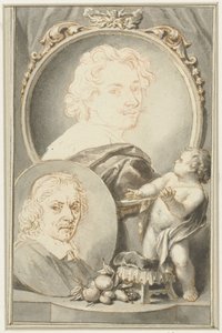 Retratos de Anton van Dyck e Jacob de Bray