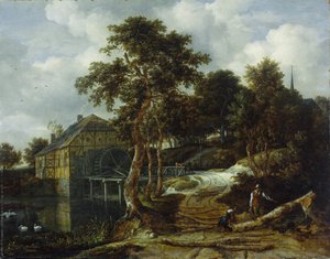Paisagem com moinho de água de Jacob van Ruisdael