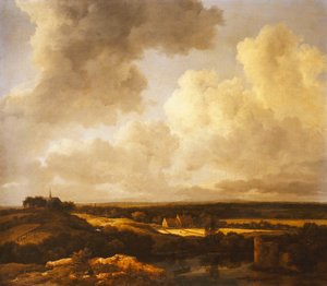 Uma paisagem extensa no verão, 1665-70 de Jacob van Ruisdael