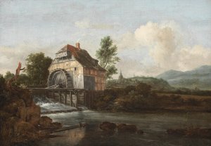 Paisagem com um moinho de água, c.1680