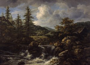 Paisagem Arborizada com Cachoeira, c.1665-1670