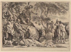 Cacus roubando o gado de Hércules de Jacob Jordaens