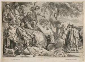 Cacus rouba a vaca de Hércules de Jacob Jordaens