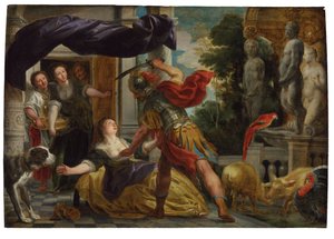 Circe e Odisseu de Jacob Jordaens