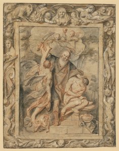 O sacrifício de Isaac (Gén. 22,1-12) numa moldura figurativa de Jacob Jordaens