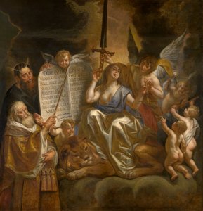 A lei humana fundada na justiça divina de Jacob Jordaens
