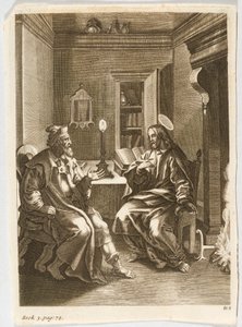 Jesus ensina Nicodemos de Jacob Jordaens
