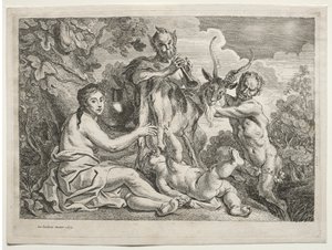 Júpiter nutrido pela cabra Almathea de Jacob Jordaens