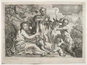 Júpiter Nutrido pela Cabra Almathea, 1652. de Jacob Jordaens