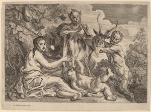 Júpiter nutrido pela cabra Amalthea de Jacob Jordaens