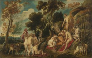 Marsyas maltratado pelas musas, 1630-1640 de Jacob Jordaens