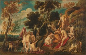 Marsias castigado pelas Musas de Jacob Jordaens