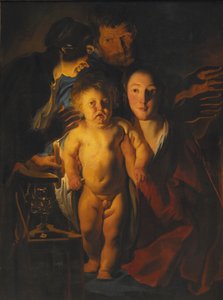 A Sagrada Família, c.1621-2 de Jacob Jordaens