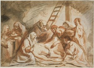 A Lavagem e Unção do Corpo de Cristo de Jacob Jordaens