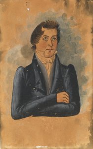 Retrato de um homem, início do século XIX.