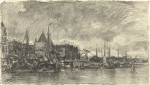 O Buitenkant com os Schreierstoren em Amesterdão de Jacob Maris